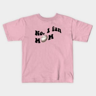 No. 1 fan MOM. Base ball Mom design Kids T-Shirt